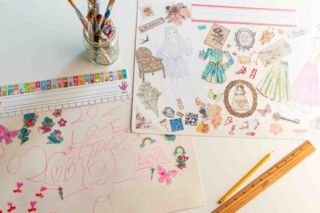 Two placemats on a table