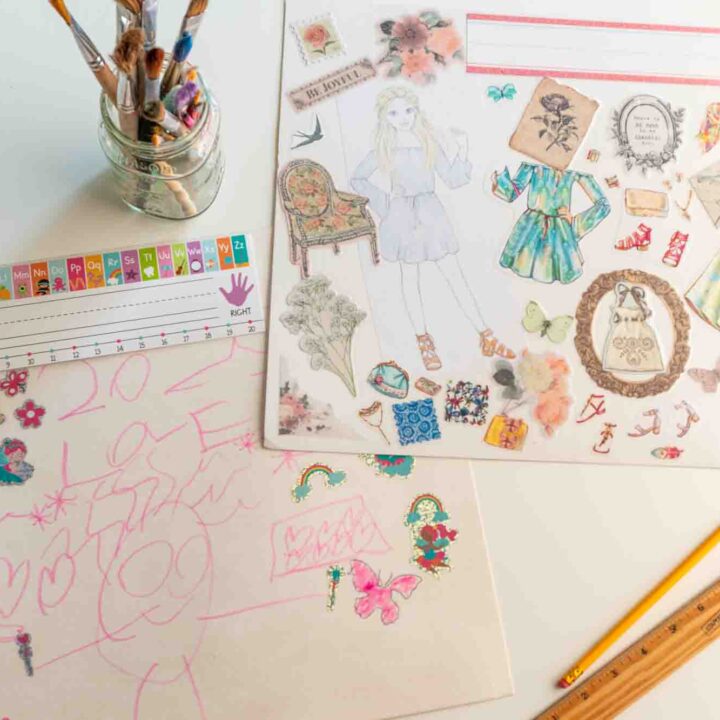 Two placemats on a table